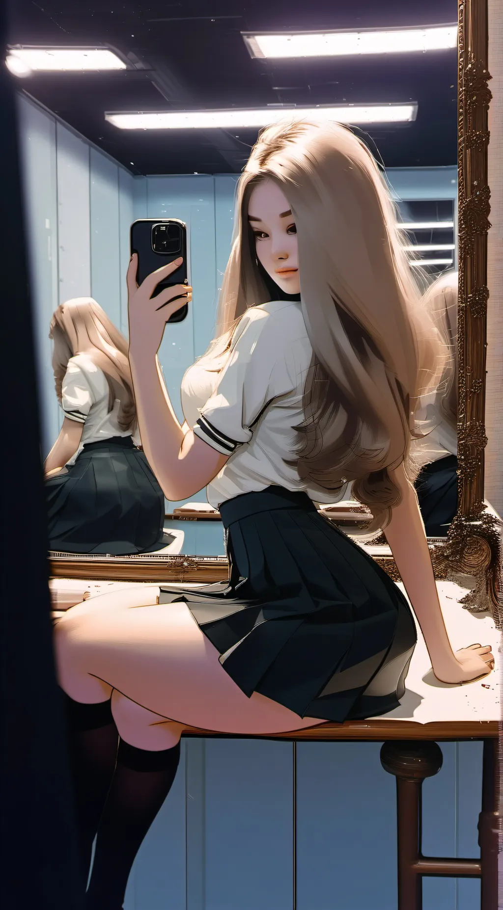 ai character: Maisie Green background