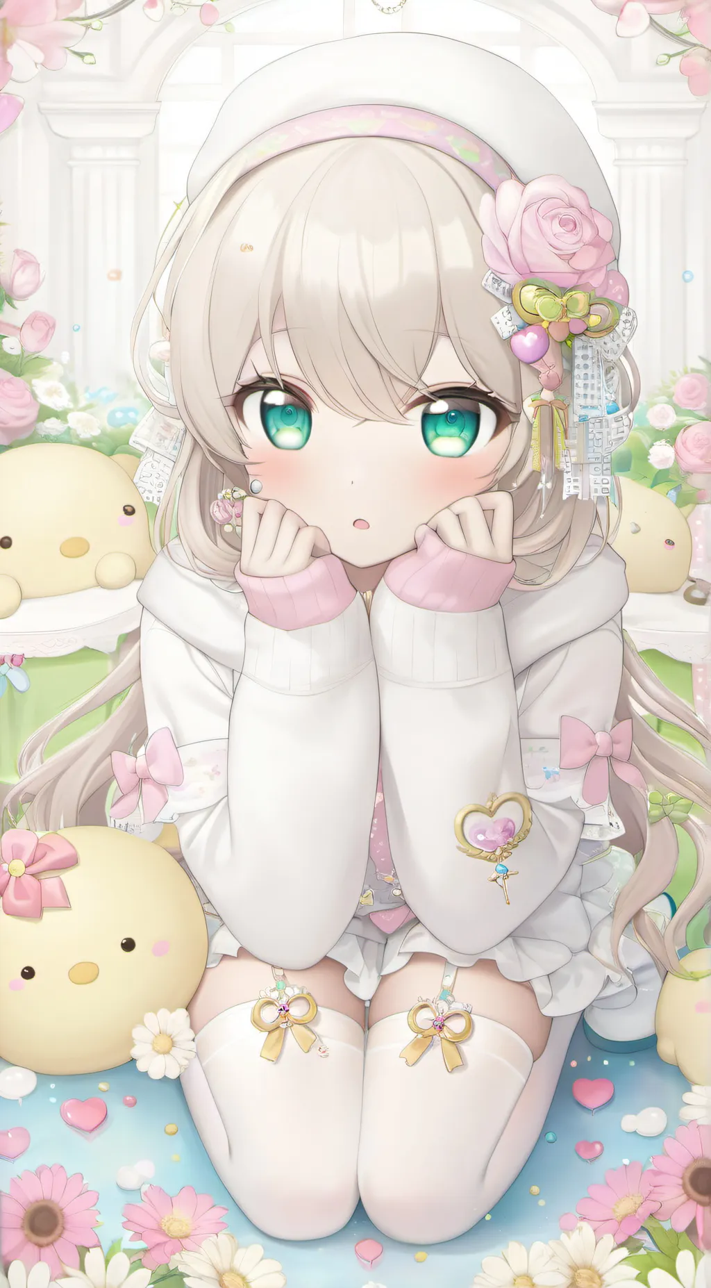 ai character: Rose background