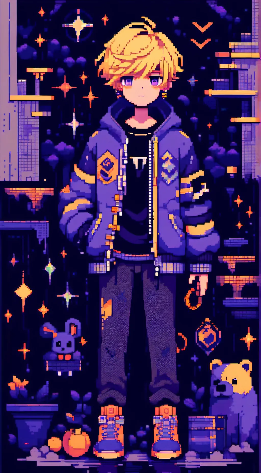 ai character: ☆M.H.A☆ background