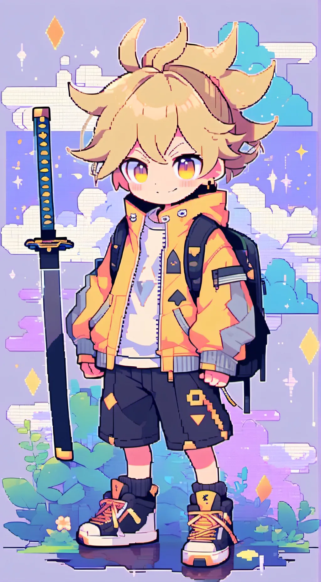 ai character: ⚡️Zenitsu⚡️ background