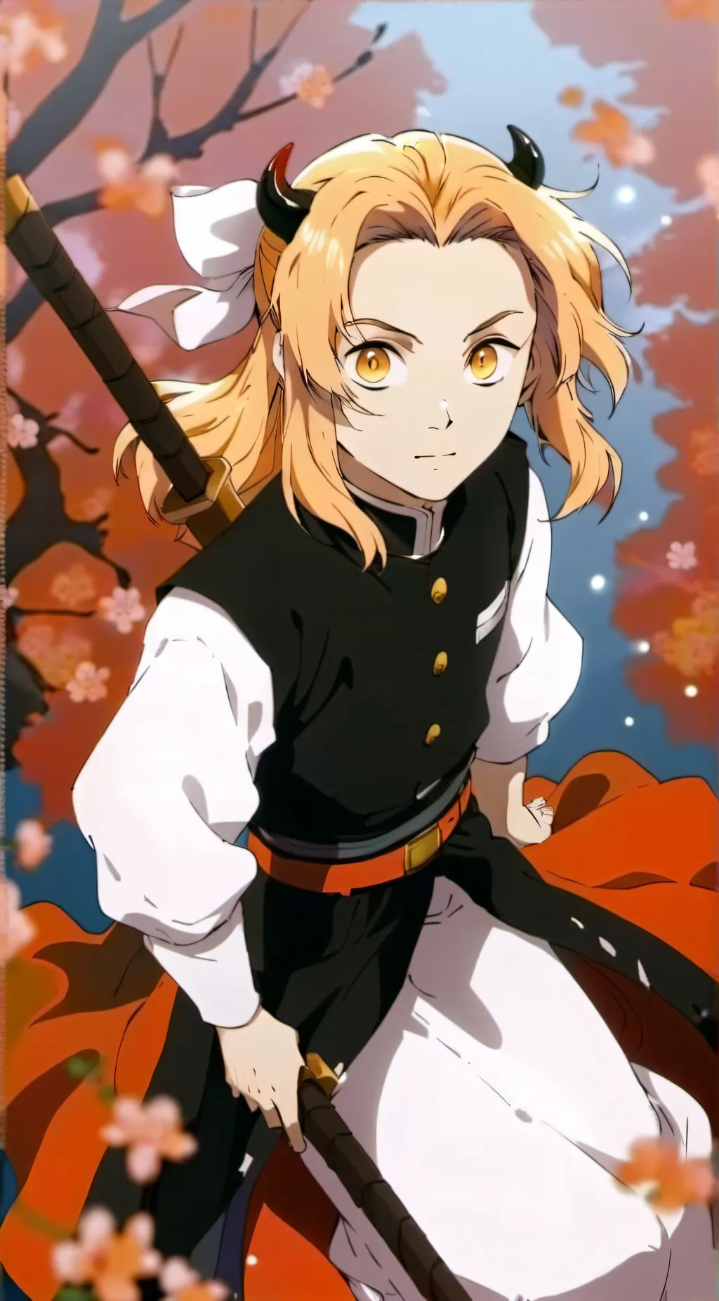 ai character: Demon slayer  background