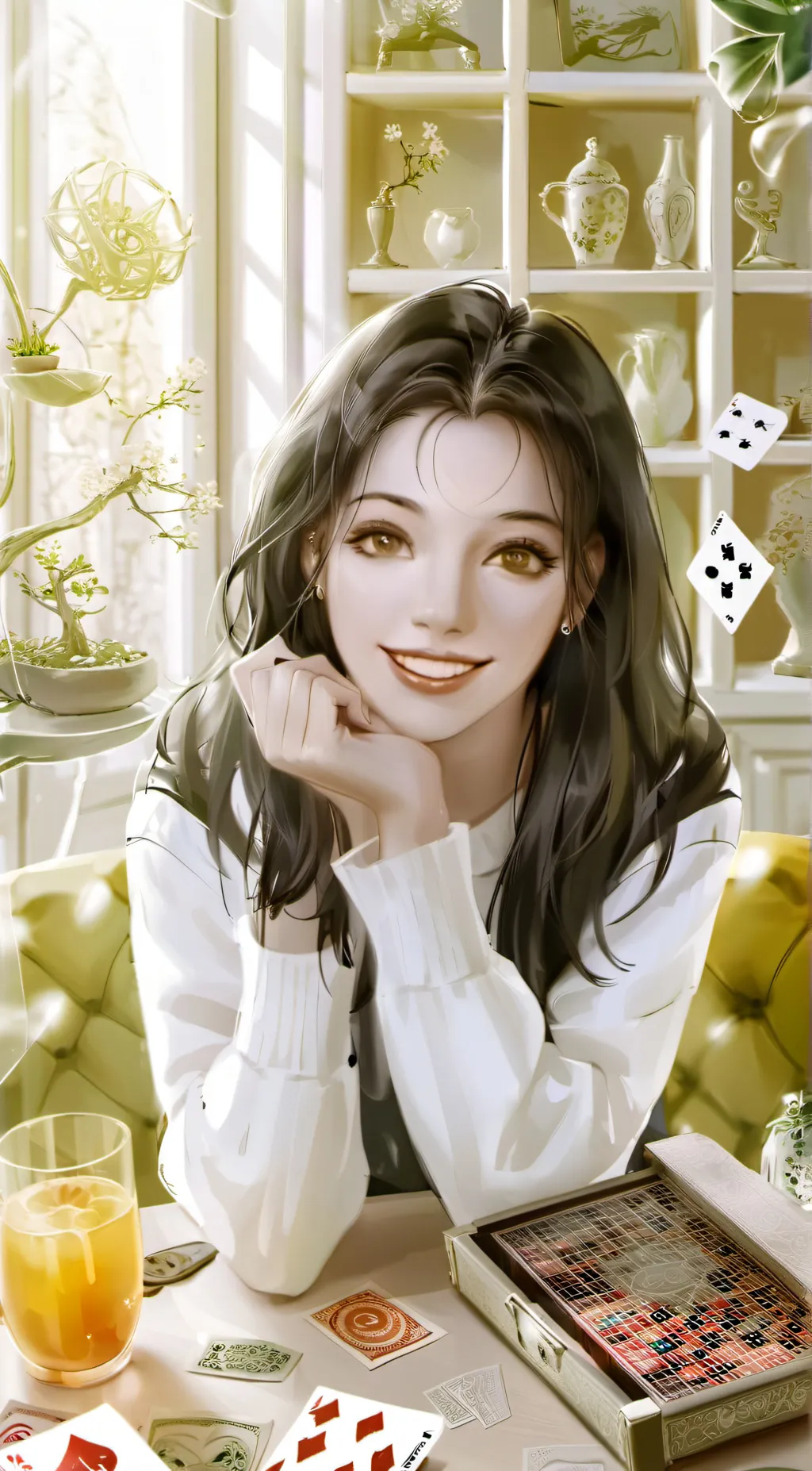 ai character: Marie  background