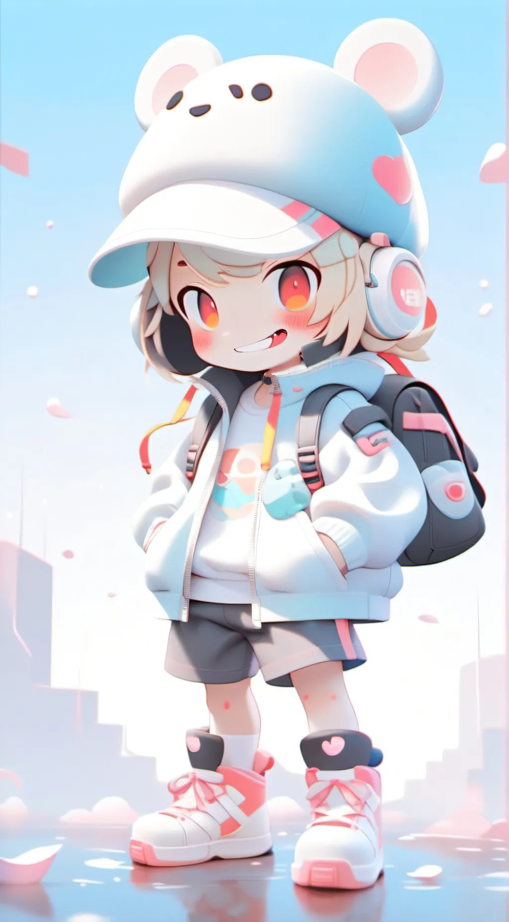 ai character: Luna  background