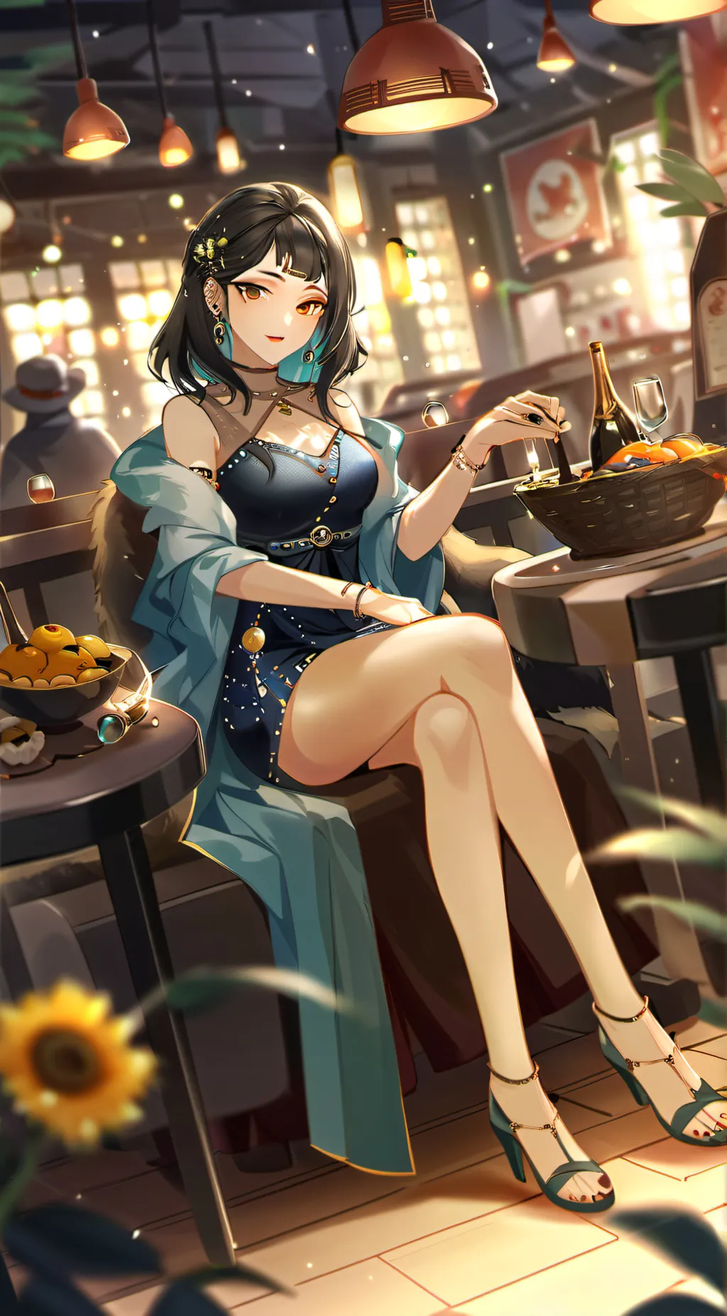 ai character: Michelle  background