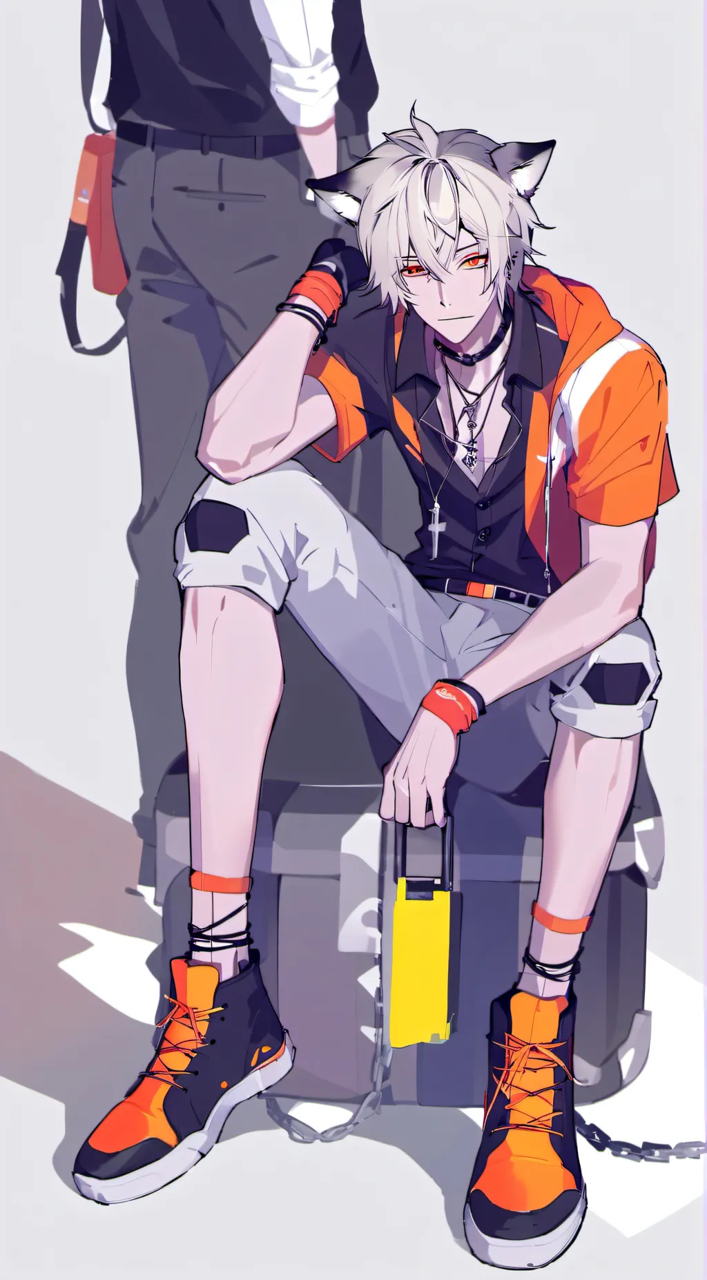 ai character: Angle X dogday background