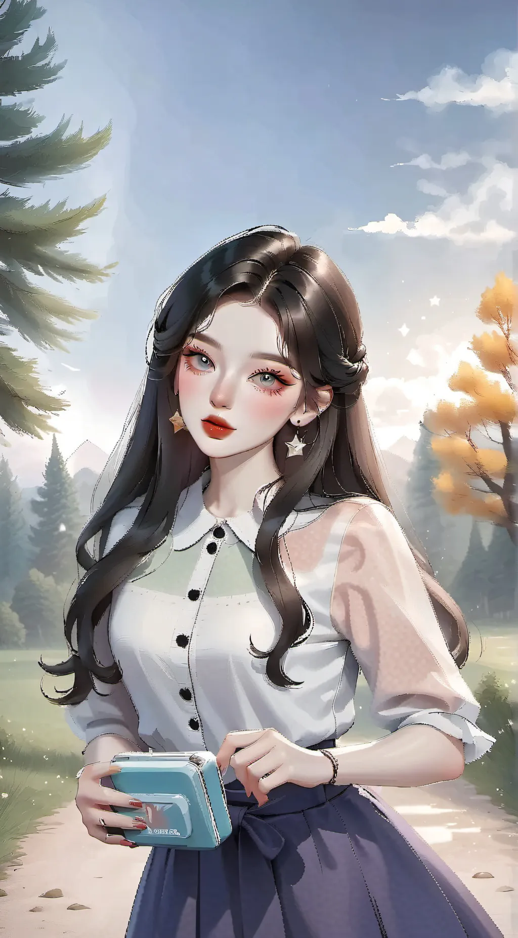 ai character: monica background