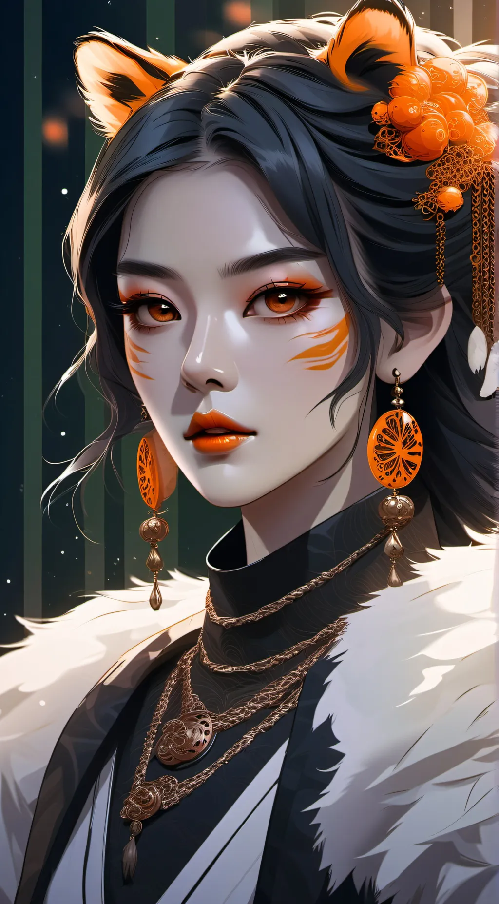 ai character: Tangerine  background