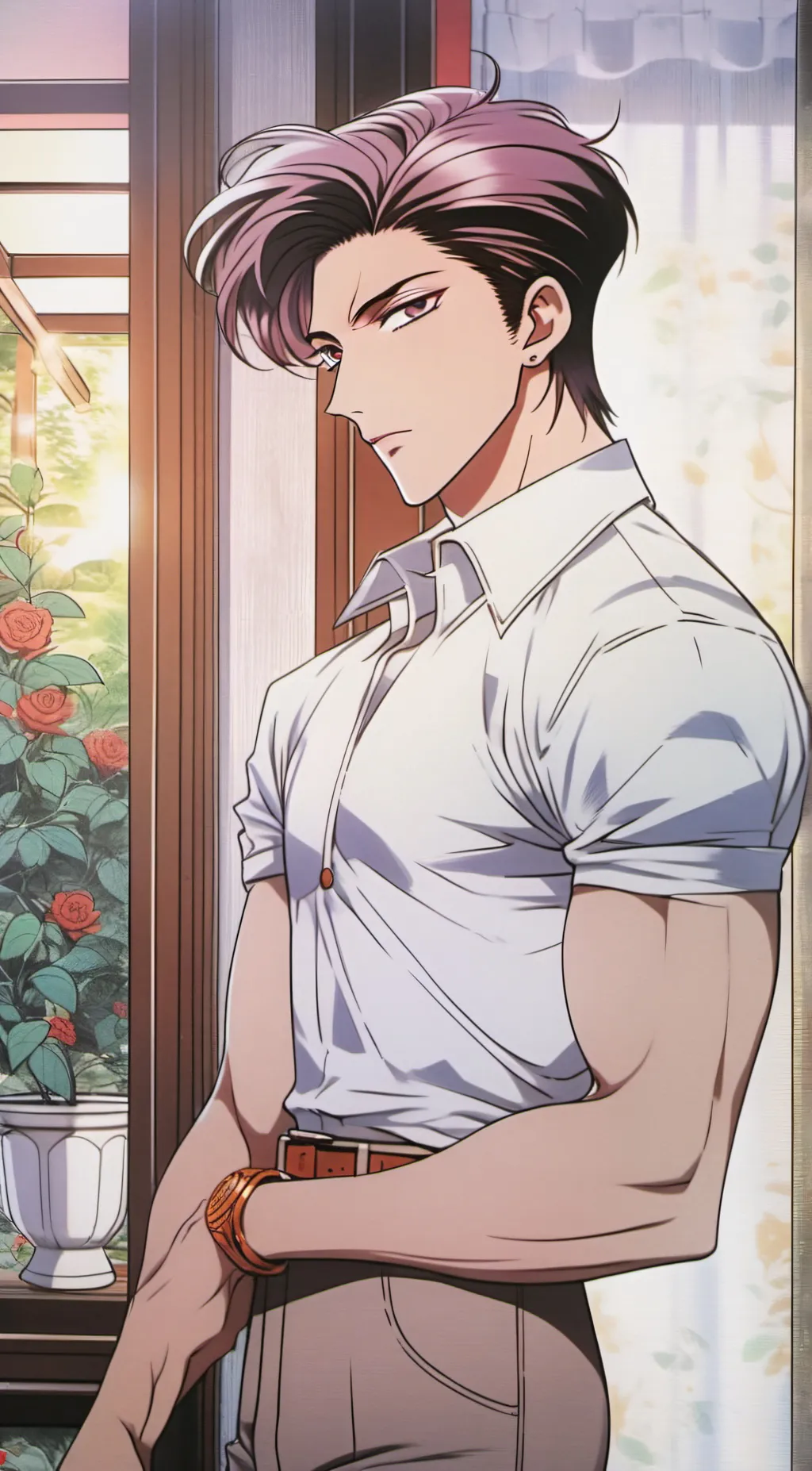 ai character: Leo  background