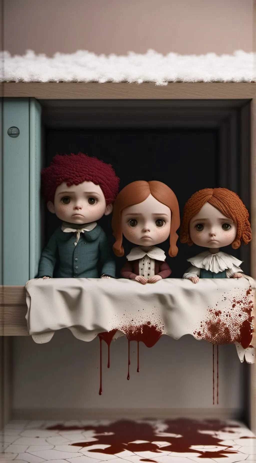 ai character: bloody dolls background