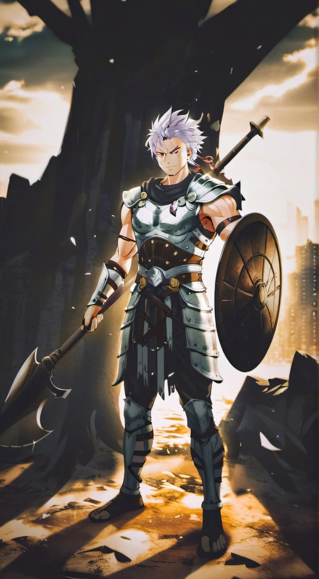 ai character: Goku and Vegeta background