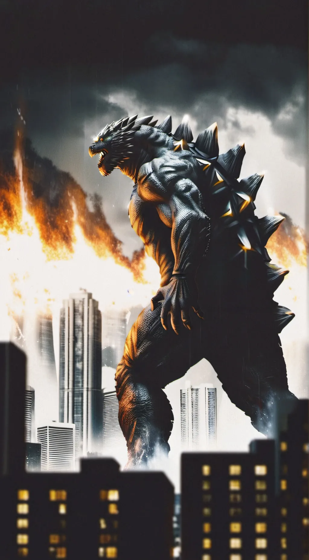 ai character: You as godzilla background