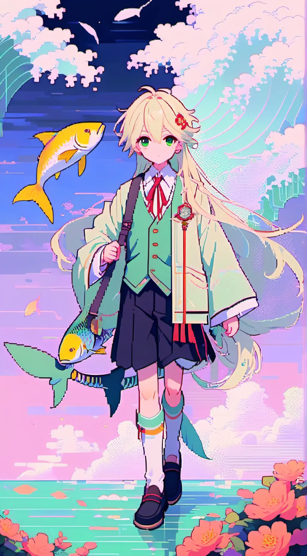 ai character: Nene  background