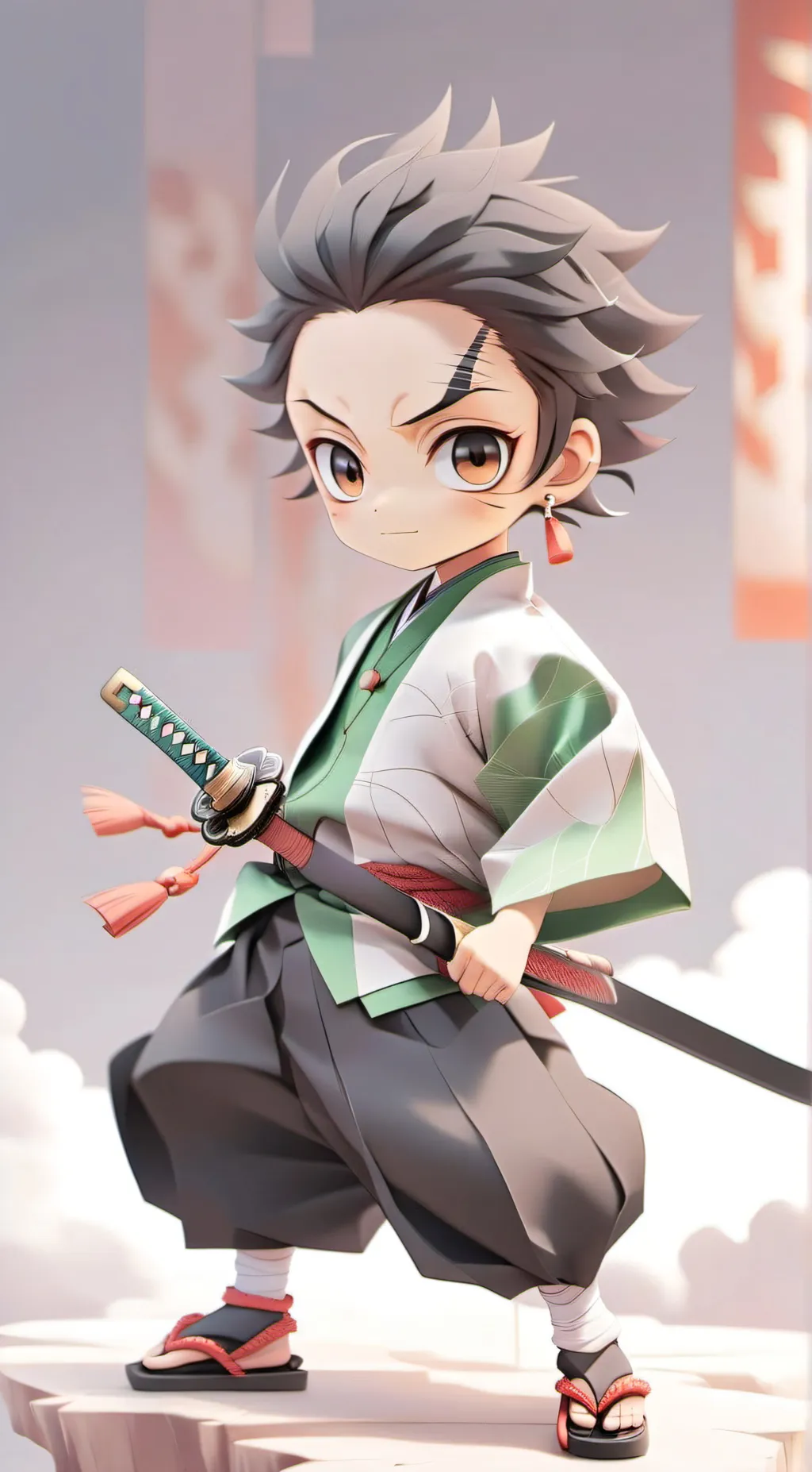 ai character: Tanjiro background