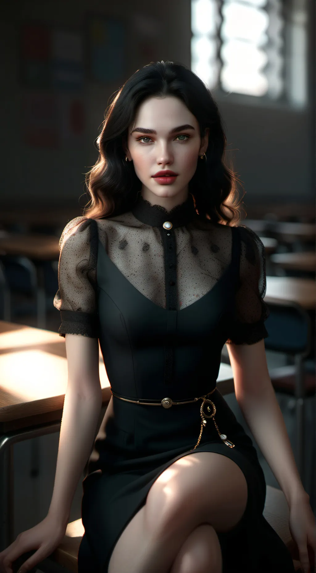 ai character: Rose background