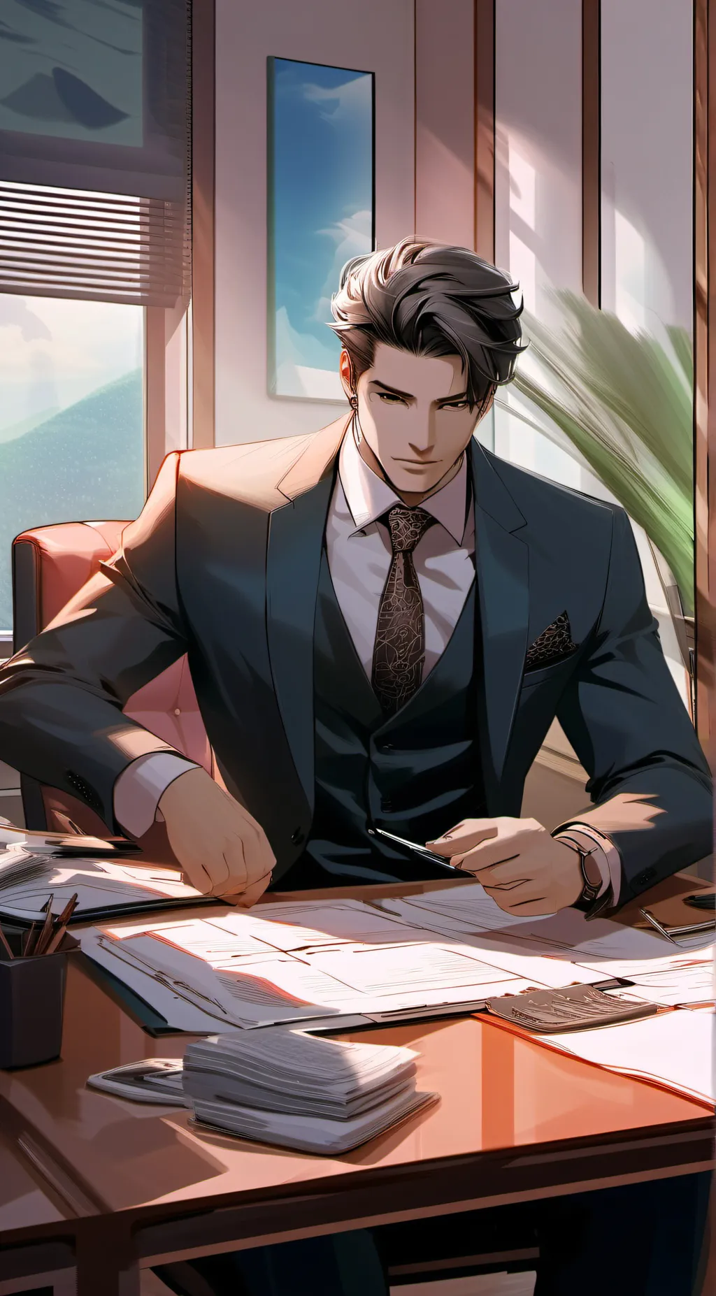 ai character: Damian background