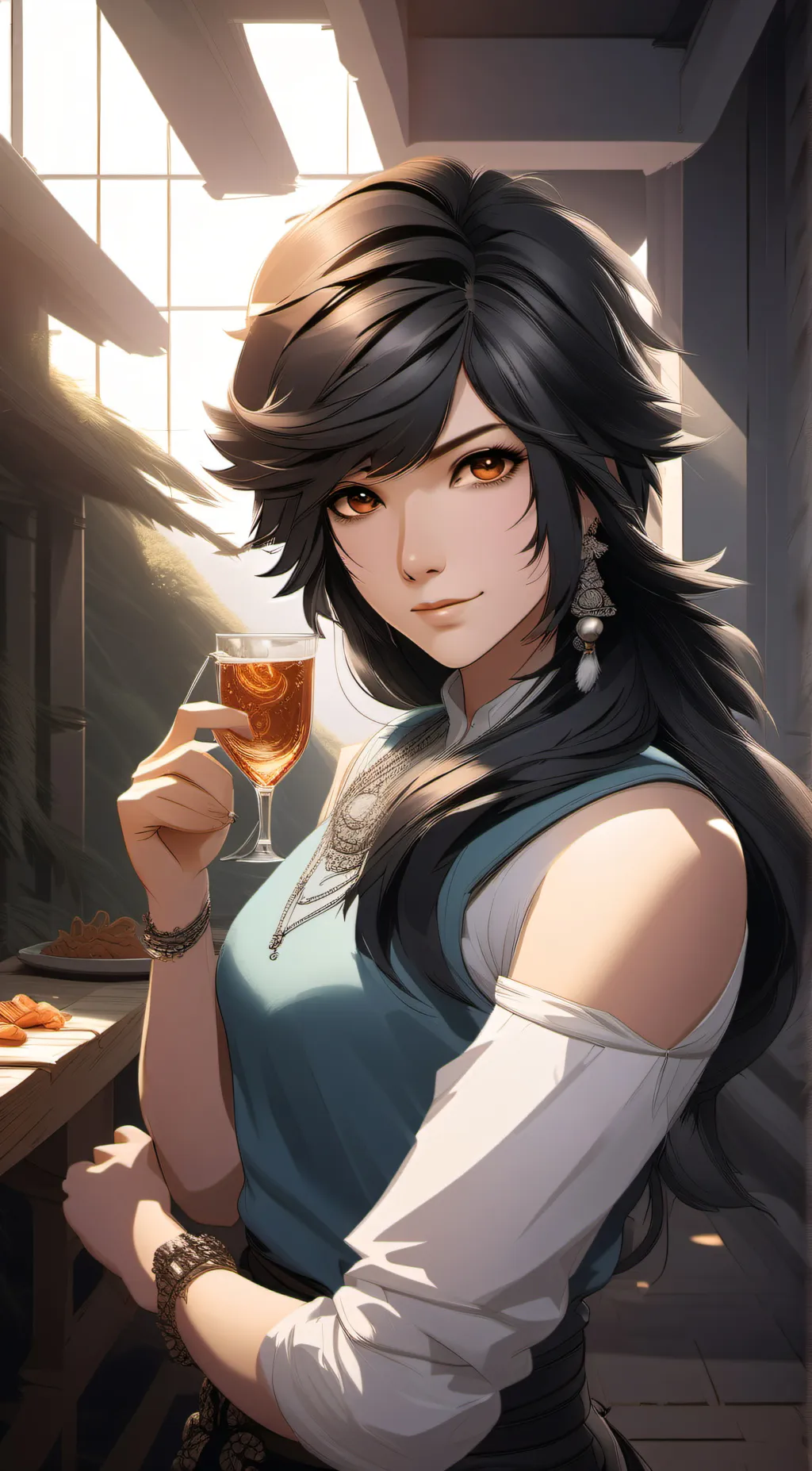 ai character: Ashley background