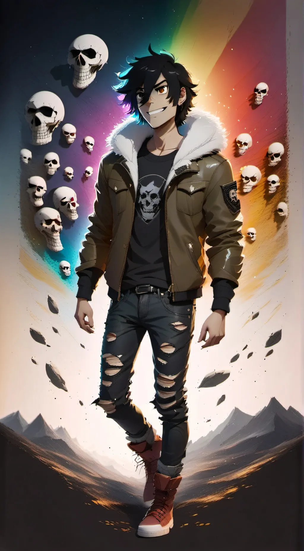 ai character: Nico DiAngelo  background