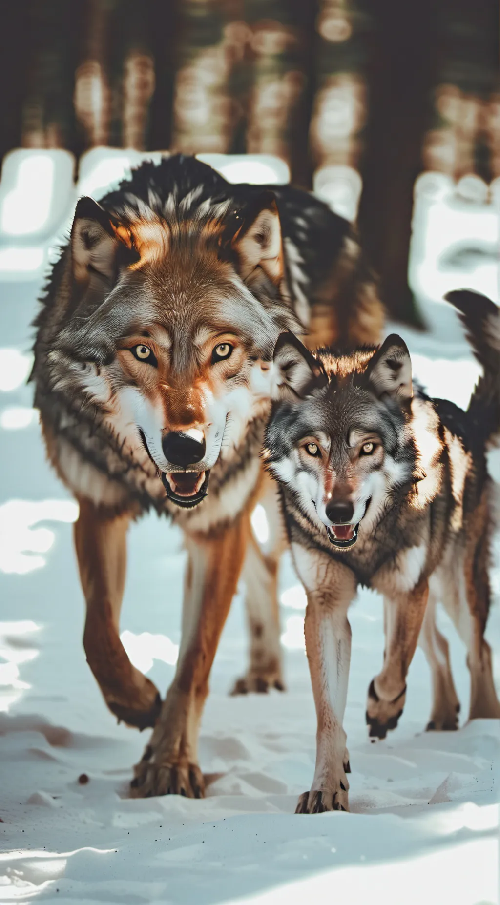 ai character: Wolf pack  background