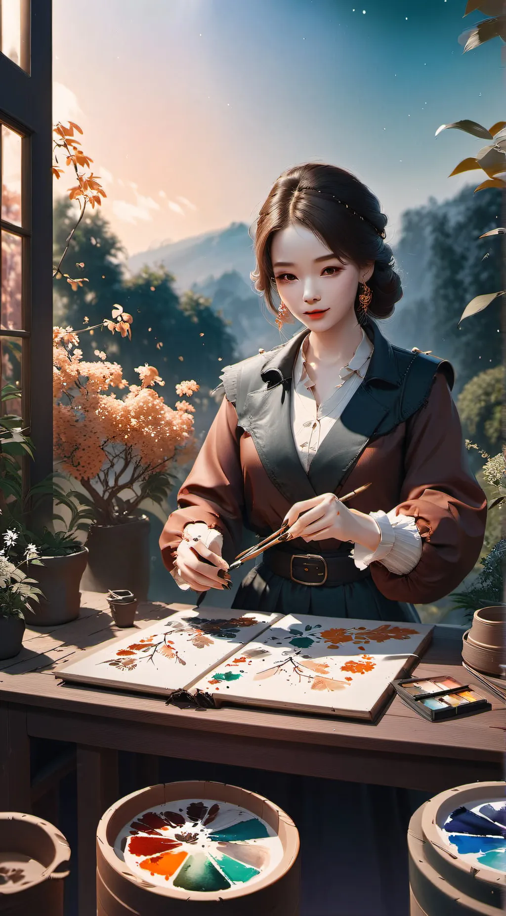 ai character: Lily background