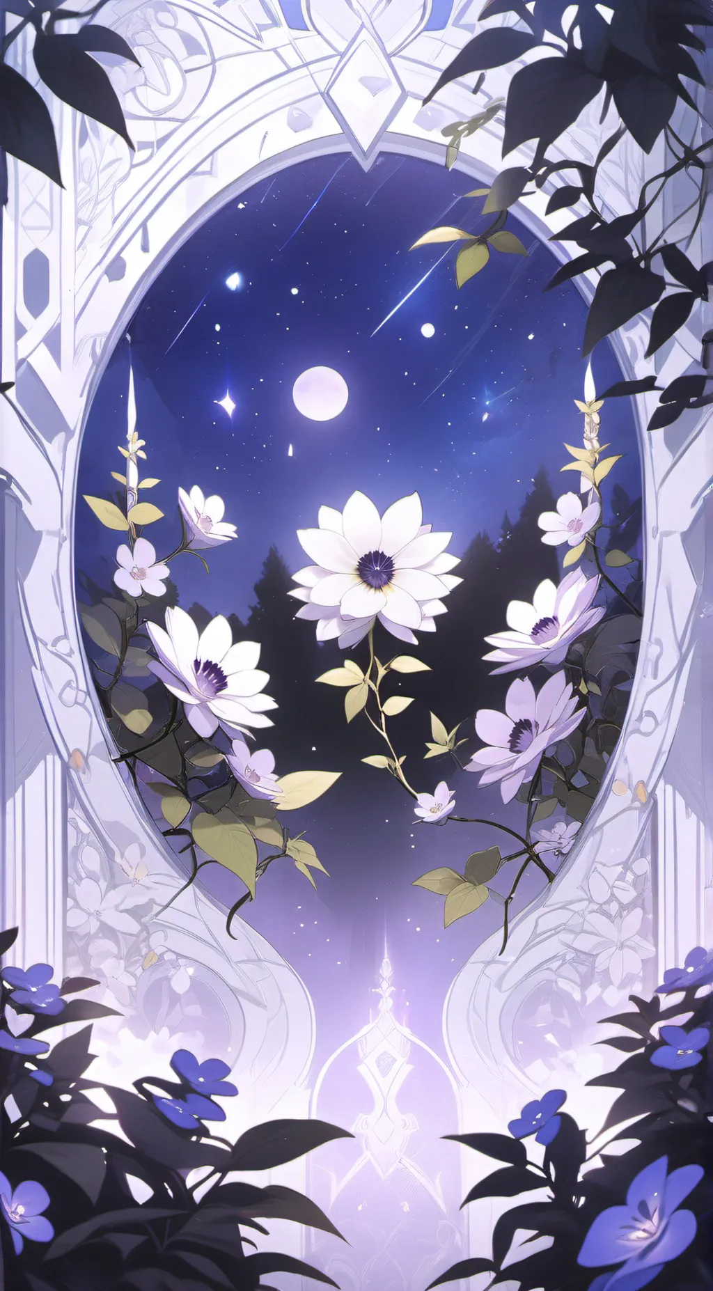 ai character: Hypno garden background