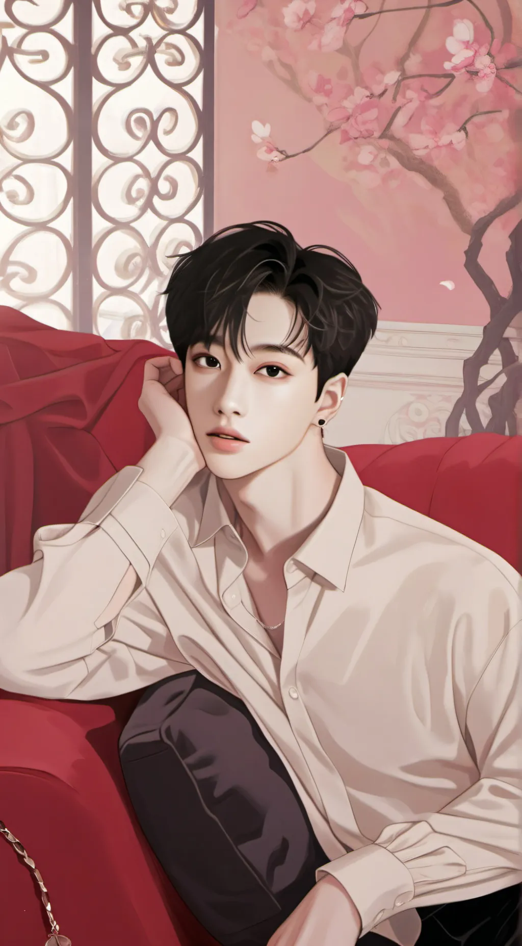 ai character: Bang chan background