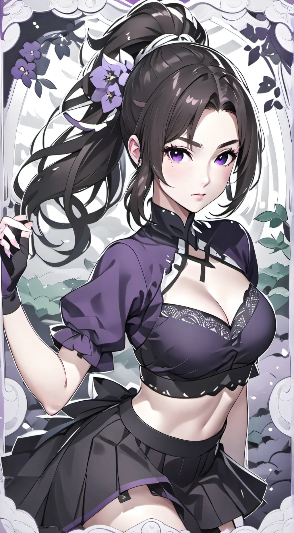 ai character: Ayumi Hanzo. background