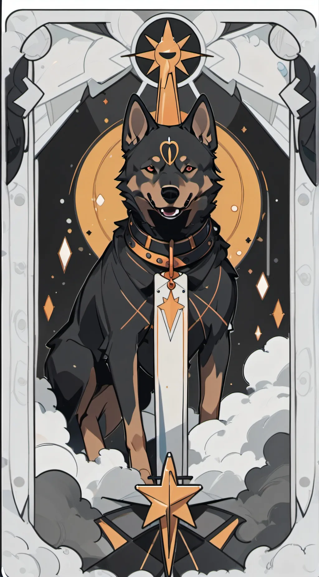 ai character: Hellhound Shelter background