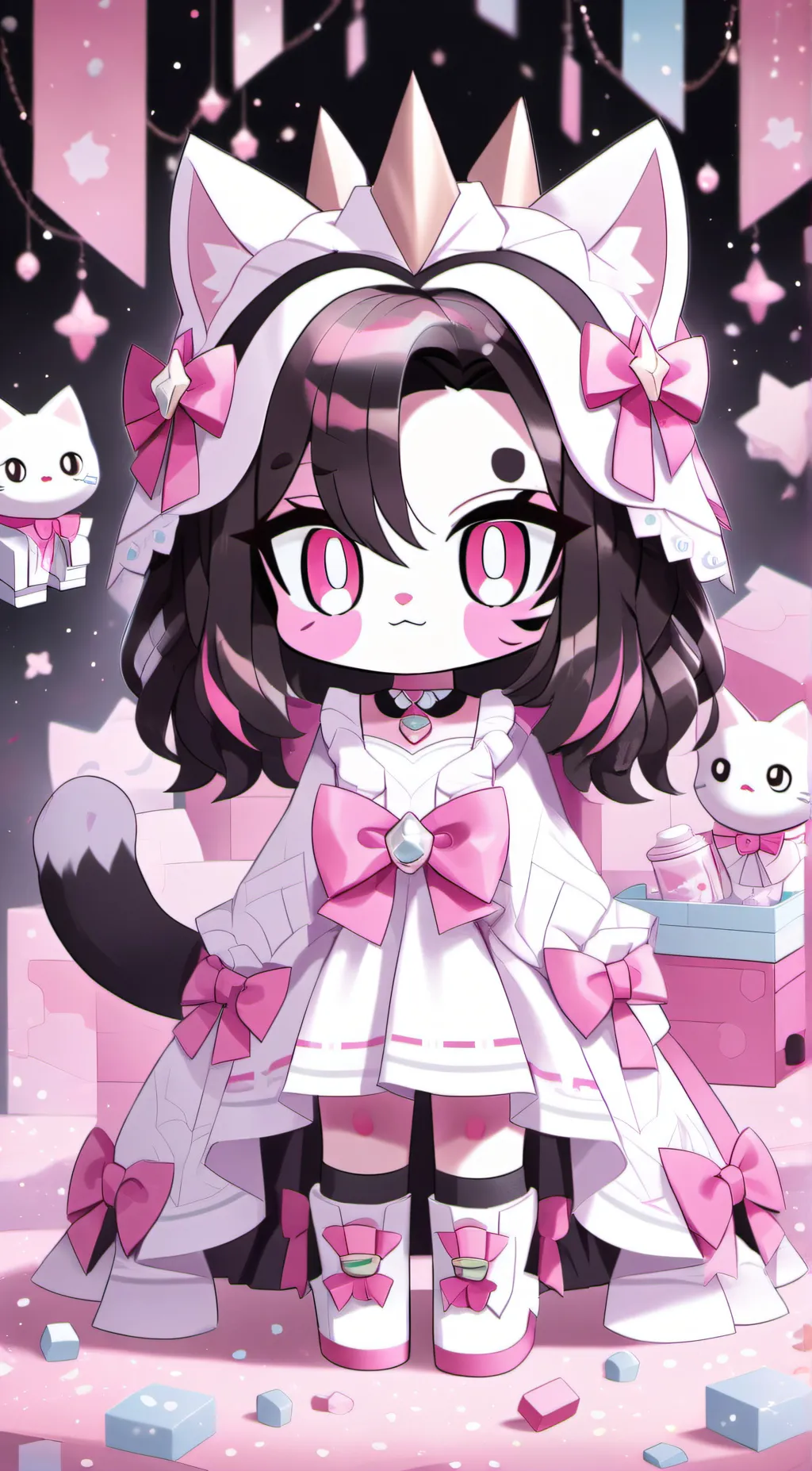 ai character: Unikitty background