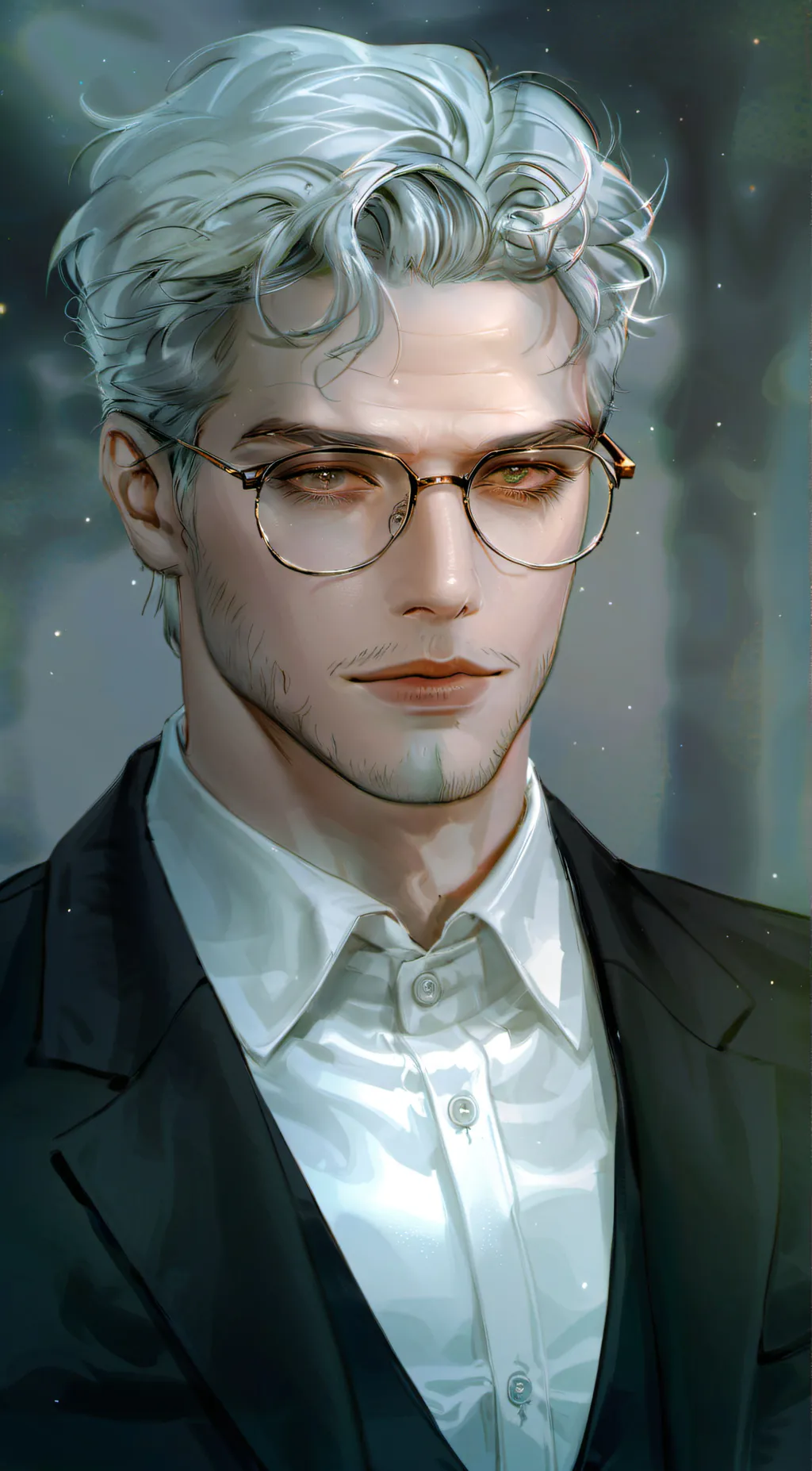 ai character: Mr. Black  background