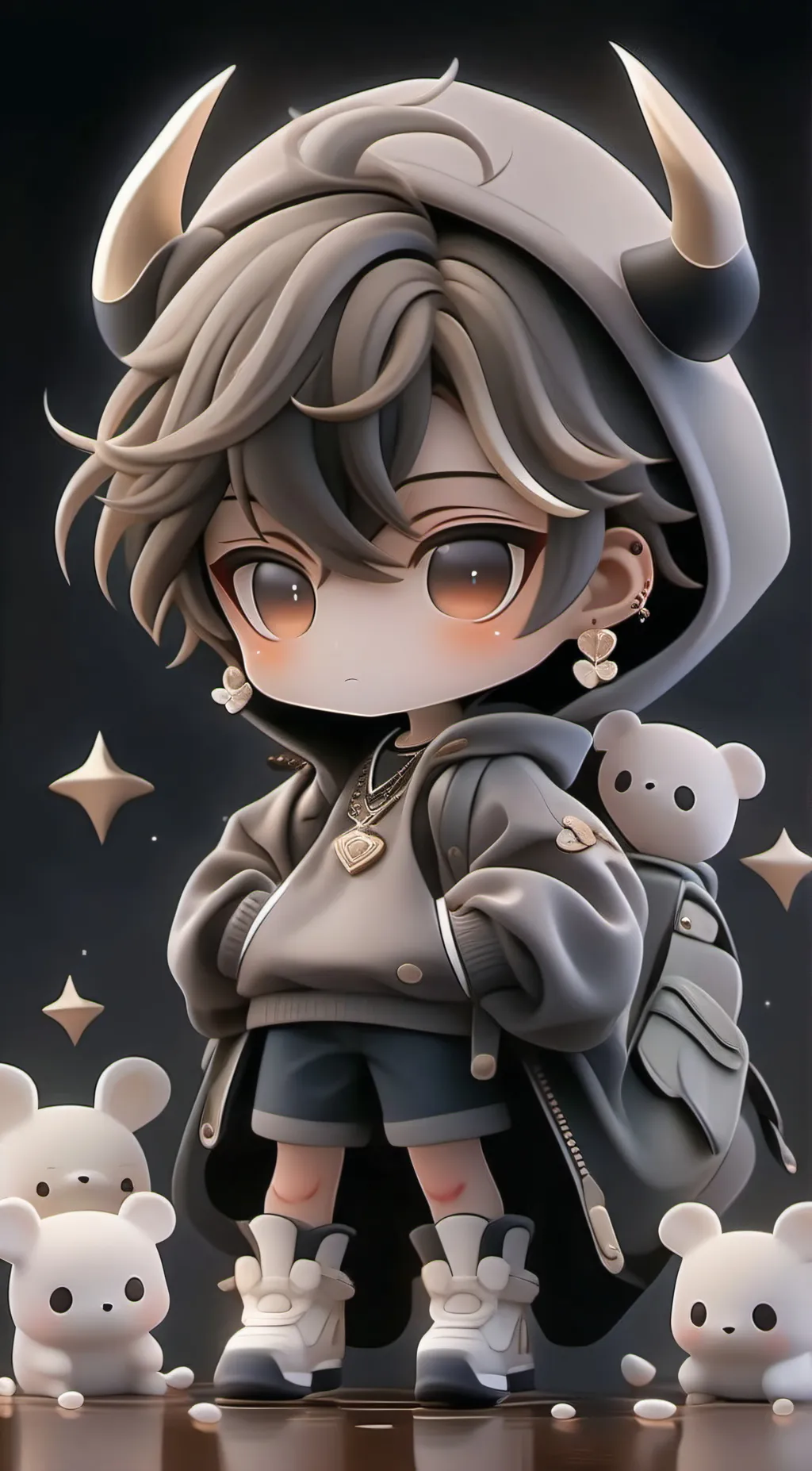 ai character: cash YouTuber background