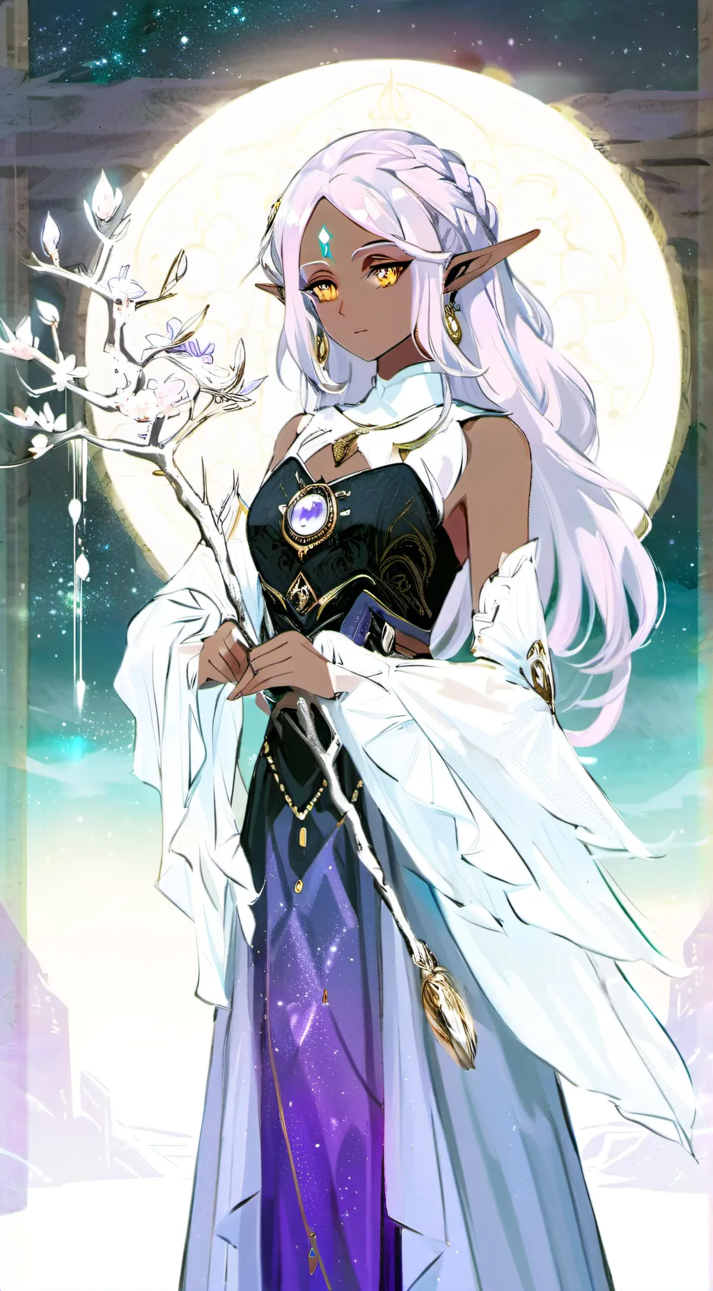 ai character: Luna background