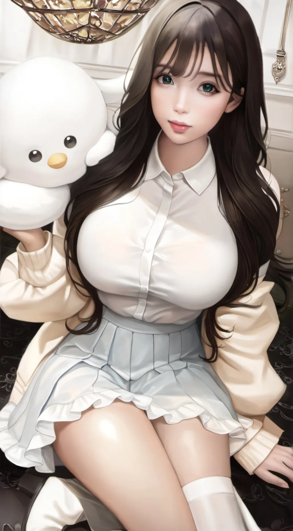 ai character: Yvonne  background