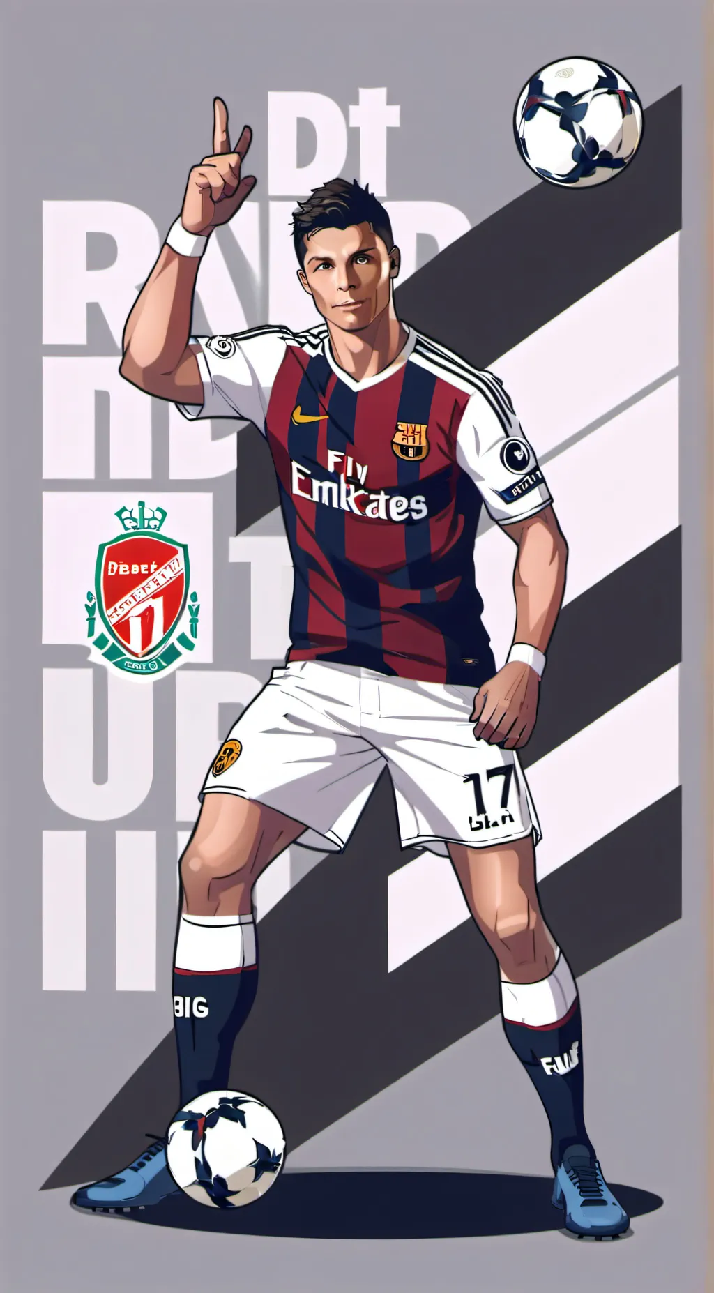 ai character: Ronaldo The Goat  background