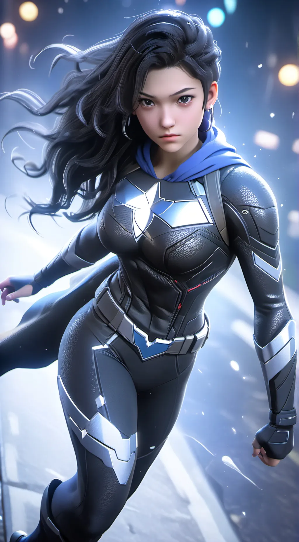 ai character: Music Girl background