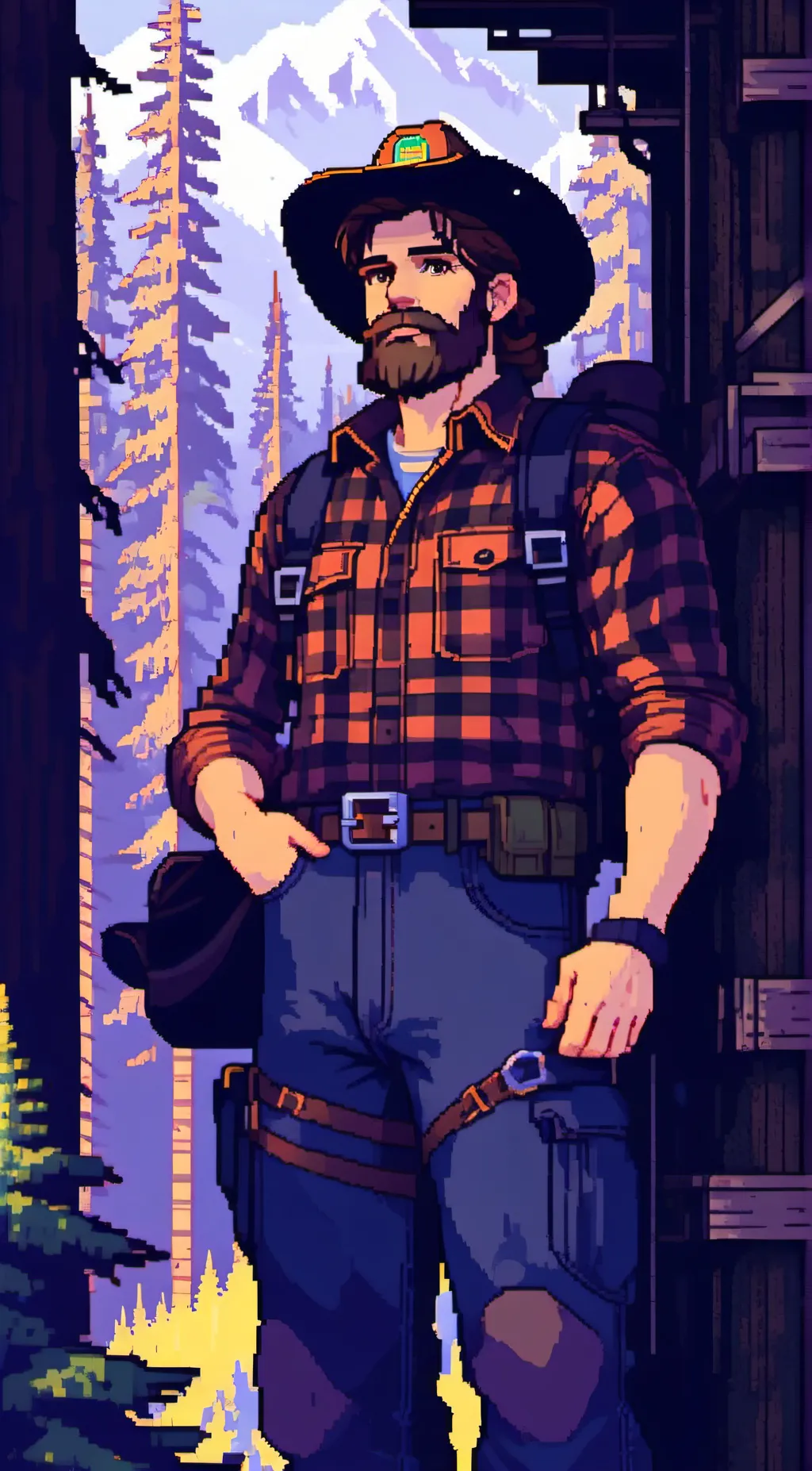 ai character: Jack Remington  background