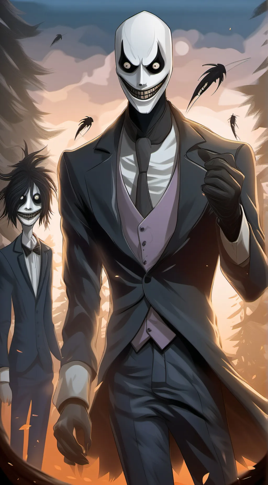 ai character: creepy pasta  background