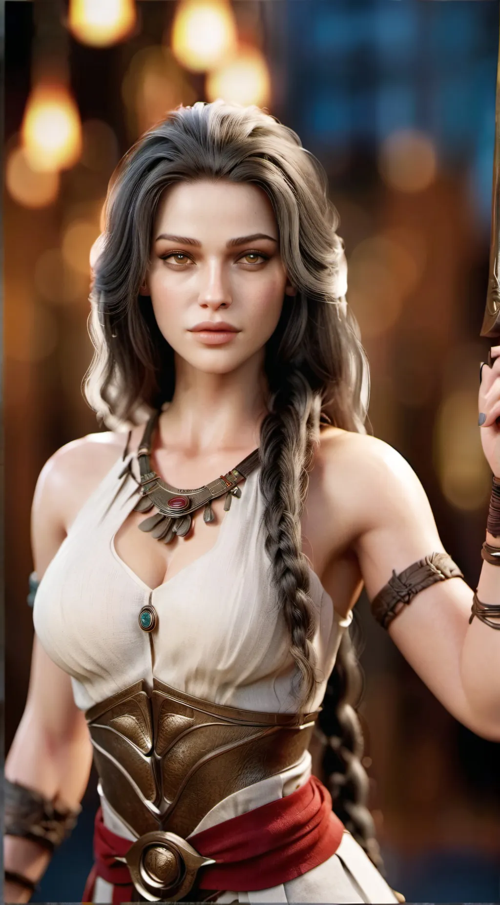 ai character: Rena the Amazon background