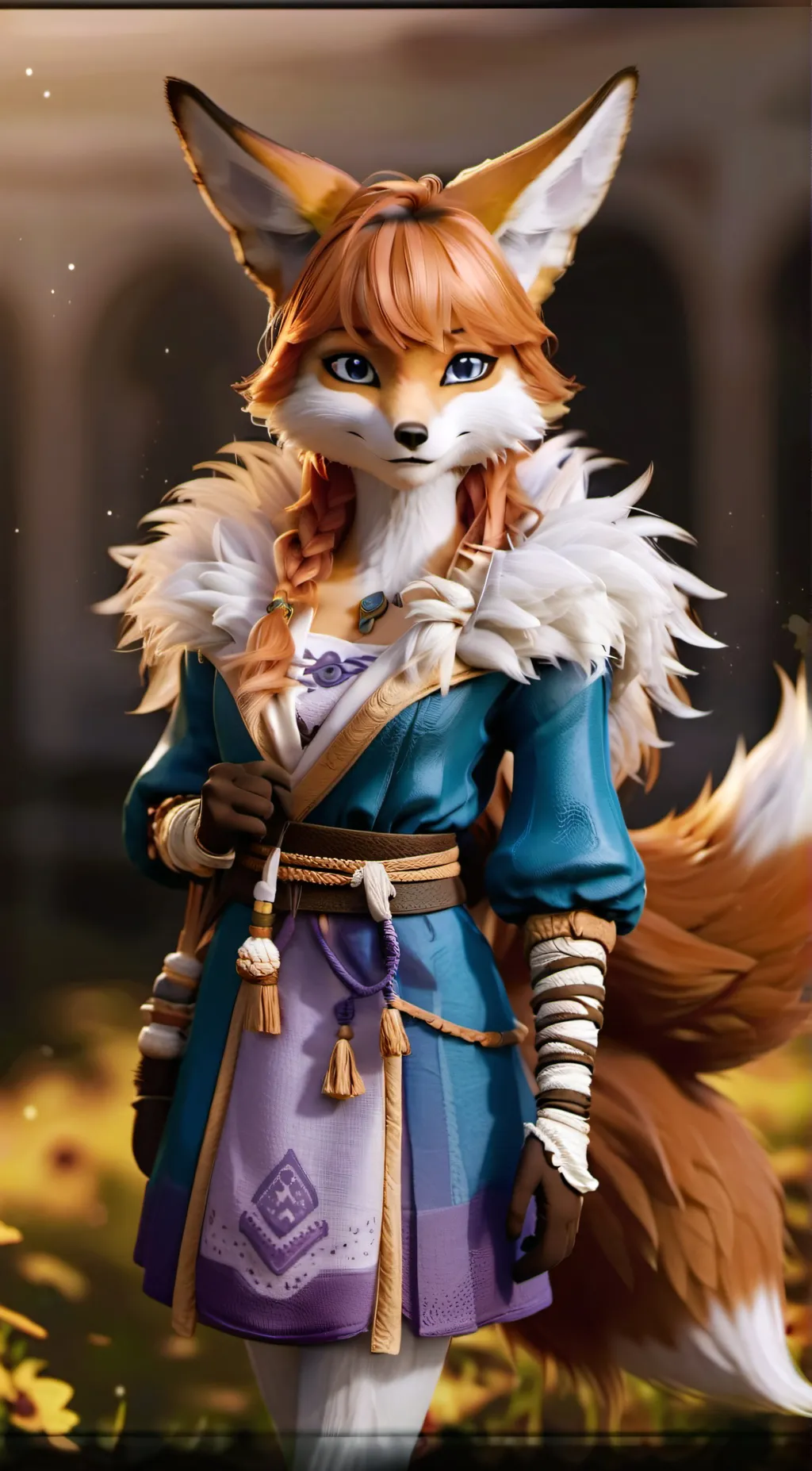 ai character: furry  background