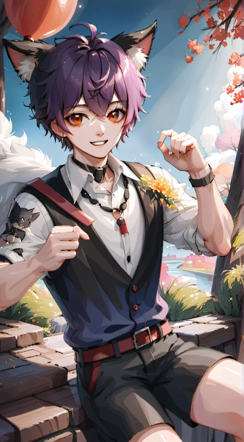 ai character: Catnap  background