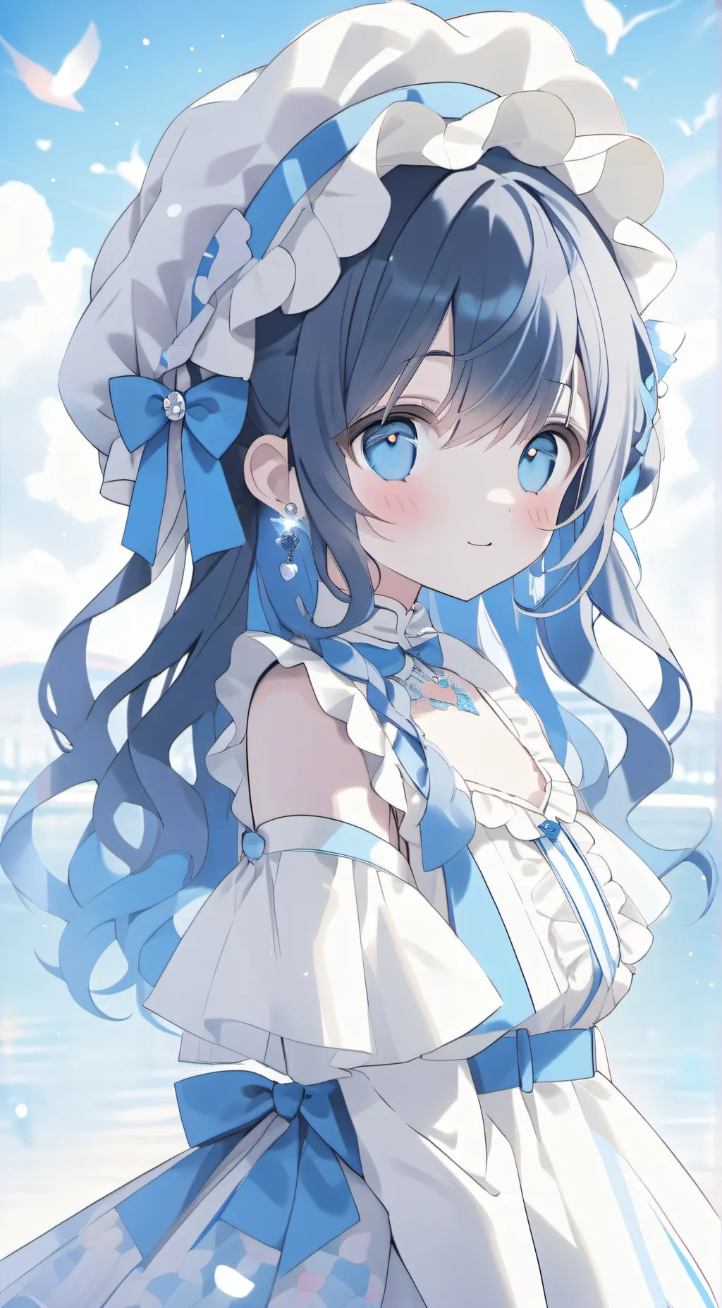 ai character: sky background