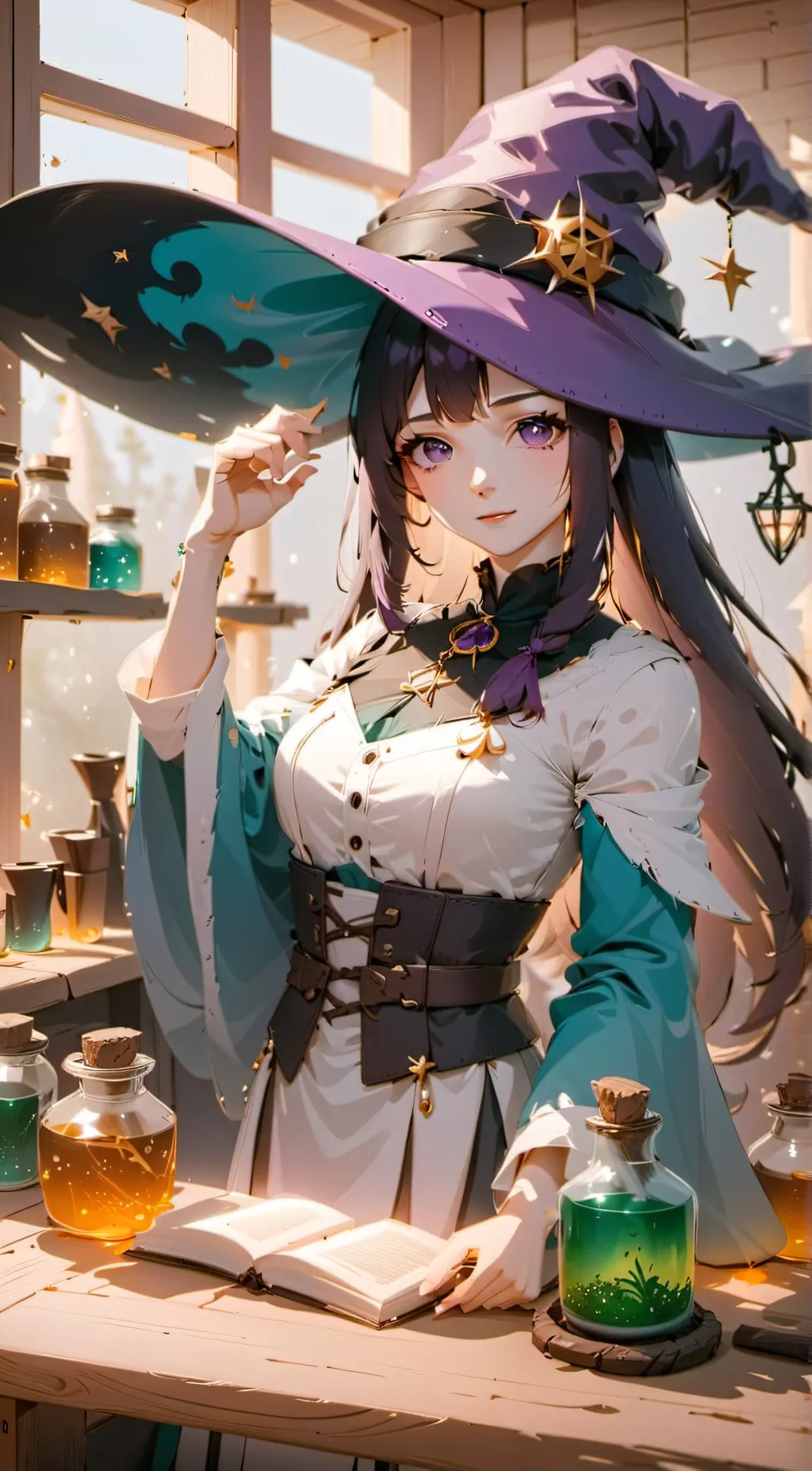 ai character: Hana Murasaki background