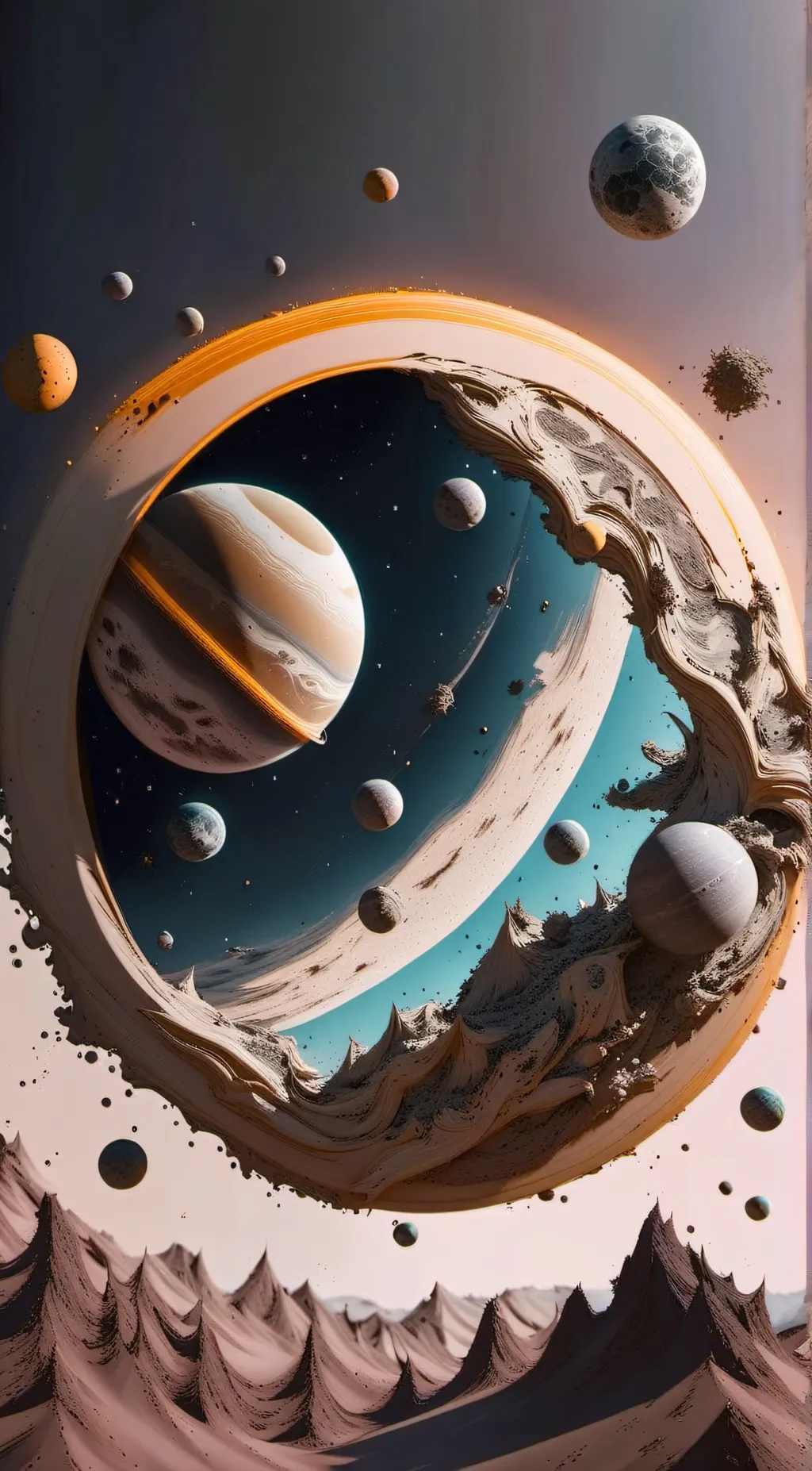 ai character: Jupiter's moons background