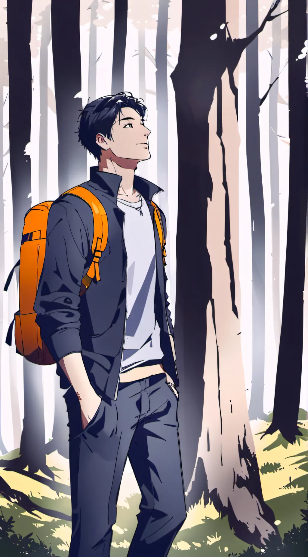 ai character: Lost Forest Boy background