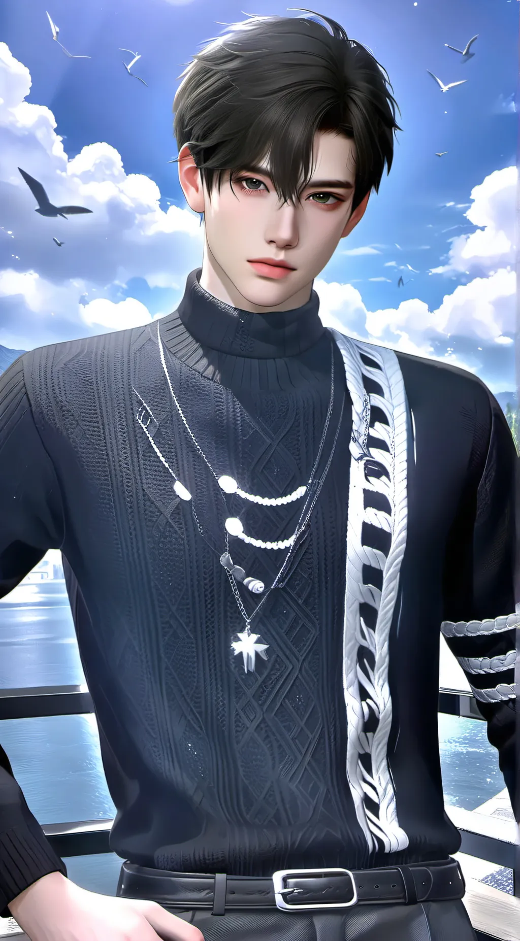 ai character: Min hunk background