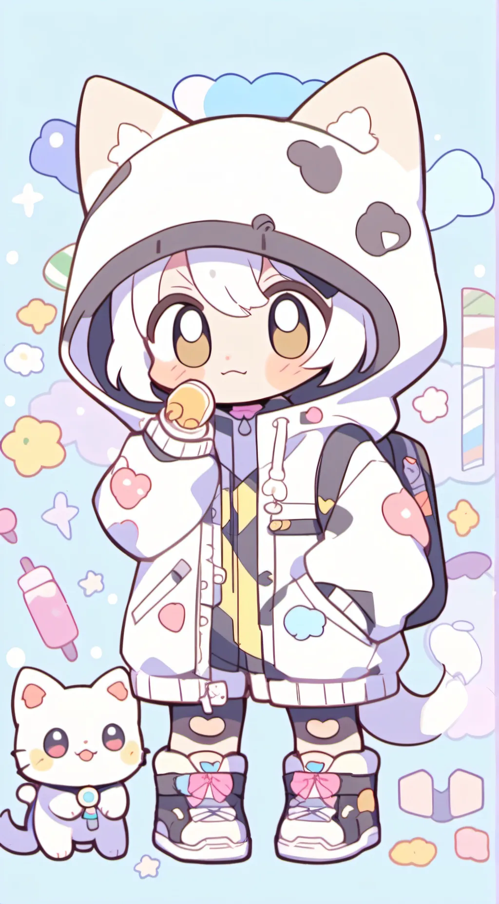 ai character: kit background