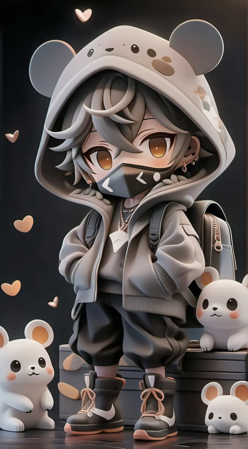 ai character: abandoned baby background