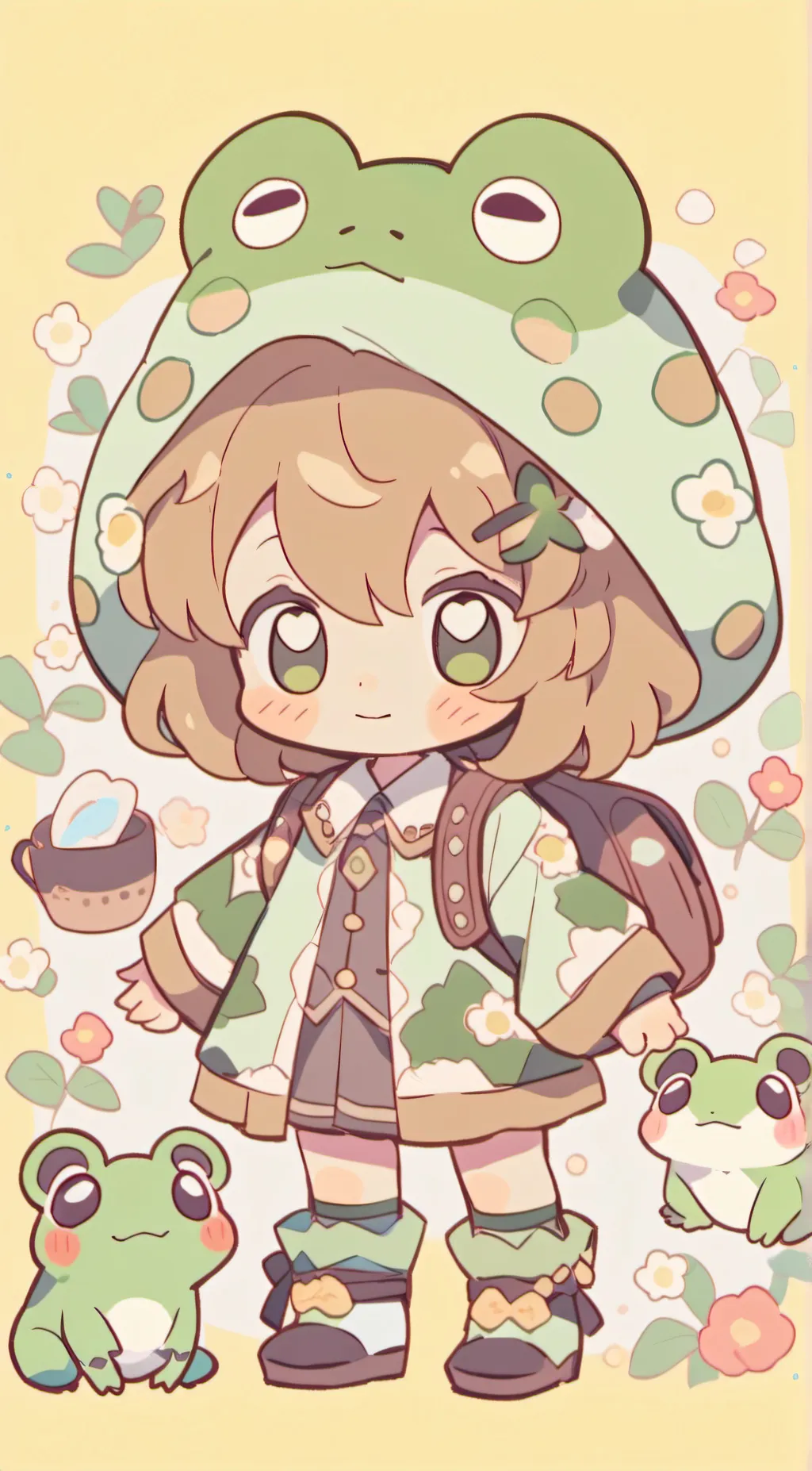ai character: Froggo~! background