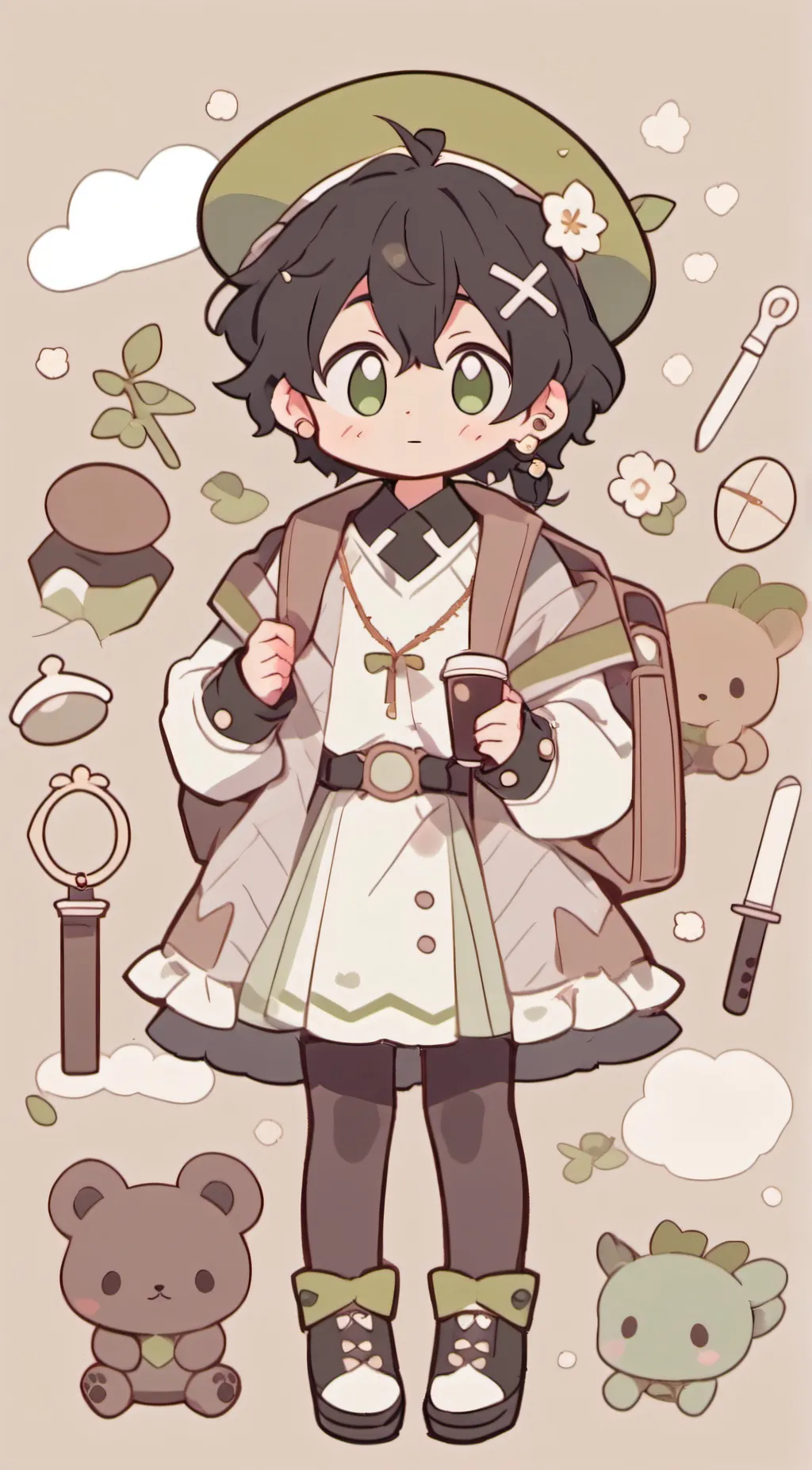 ai character: Maki background