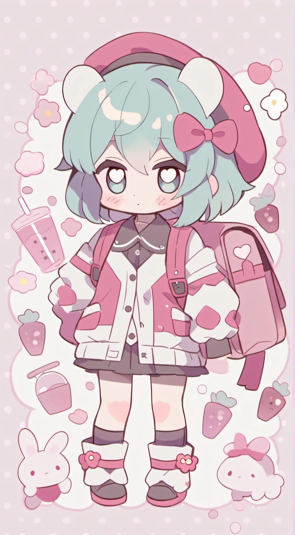 ai character: baby Naya  background