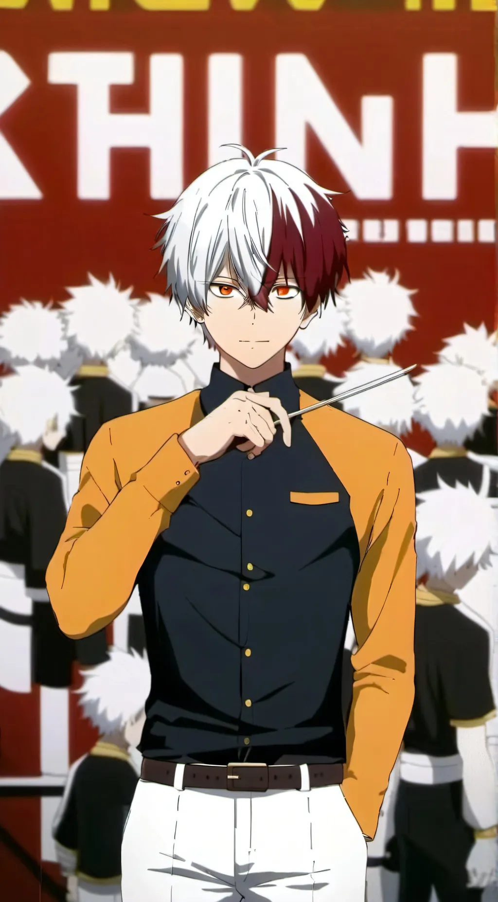 ai character: Shoto todoroki background